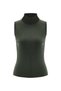 Fine Knit Turtleneck Green Knitwear Top - 6