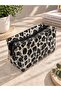 Leopard Black Patterned Transparent Makeup Bag - 2