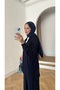 Women's flowy and hooded hijab tracksuit set - 5