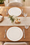 2 Pieces Decorative Leather American Service Placemat Round 38X38 Easy to Clean