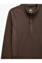 Slim Fit High Neck Long Sleeve Blocky Sports Sweatshirt - 5