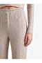 Cotton Blend Elastic Waist Pajama Bottoms - 4