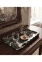 Natural Khaki Green Marble 12.5X25 cm Wavy Edge Decorative Tray and Jewelry Organizer - 2