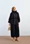 Women's Adjustable Waist and Collar Glitter Tulle Set Black