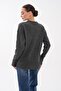 Women's Collar Scarf Detailed Embroidered Knitted Sweater 265014 - - 5