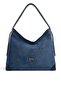 Navy Blue - Navy Blue Suede Women's Shoulder Bag Sp1285