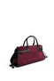 Burgundy - Black Suede Women's Handbag Sp1260 - 3