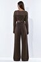 Belted Lycra Palazzo Trousers - 3