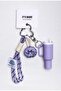 Purple Color Thermos Detailed Multi-Object Design Clothing, Phone and Bag Charm Accessory - 2