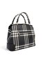 Black - Black Striped Plaid Women's Handbag Sp706 - 3