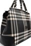 Black - Black Striped Plaid Women's Handbag Sp706 - 4