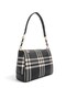 Black - Black Striped Plaid Women's Crossbody Bag Sp910 - 2