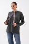 Women's Collar Scarf Detailed Embroidered Knitted Sweater 265014 - - 3