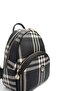 Black - Black Striped Plaid Women's Backpack Sp945 - 5