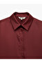 Regular Fit Buttoned Long Sleeve Classic Collar Satin Shirt - 3