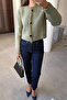 Premium New Season Buttoned Cardigan - Khaki - 4