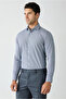 Long Sleeve Slim Fit Plaid Cotton Easy-Iron Classic Shirt - 3