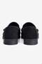 Women's Suede Loafer Drawstring Detailed Strappy Casual Shoes Wells Black - 5