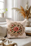 Double-Sided Digital Print Throw Pillow Cover - Embroidery Series - 3