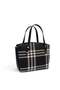 Black - Black Striped Plaid Women's Handbag Sp1021 - 6