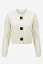 Premium New Season Buttoned Cardigan - Ecru