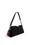 Black - Black Suede Women's Shoulder Bag Sp1294 - 2