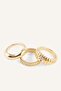 Women's 5-Stone Yellow Ring I1274Axns - 3