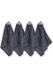 4 Pack Magnetic Microfiber Whiteboard Cleaning Cloths,25cm x 25cm,Gray