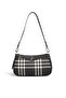 Black - Black Striped Plaid Women's Crossbody Bag Sp1274