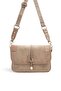 Vizon - Latte Suede Women's Crossbody Bag Sp1182