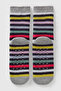 Boy's Gray Mix Logo Detailed Patterned Socks - 2