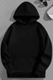 2Li Unisex Black+Black Basic Sweatshirt Hoodie - 2