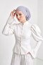 Chiffon Bonnet with Back Gathering Detail, B-102S - 3