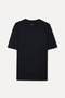 Men's Black Comfort Fit Crew Neck T-Shirt