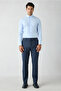 6 Drop Regular Fit Standard Cut Woolen Mono Collar Plaid Suit with Elastic Waistband - 5