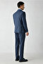 6 Drop Regular Fit Standard Cut Woolen Mono Collar Plaid Suit with Elastic Waistband - 7