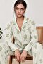 Women's Long Sleeve Comfortable Green Pajama Set 4767 - 4