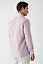 Long Sleeve Regular Fit Pocketed Cotton Easy-Iron Classic Collar Striped Shirt - 5