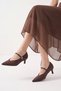 Rhea Women's Heeled Shoes - Brown Suede - 7