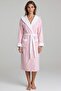 Hooded Bamboo Bathrobe with Piping - 3