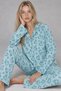 Women's Long Sleeve Comfortable Blue Pajama Set 4761 - 5
