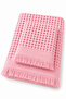 Ceylin Waffle 2-Piece Bath Towel Set 50X90 + 70X140 cm Fringed - 3
