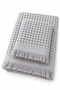 Ceylin Waffle 2-Piece Bath Towel Set 50X90 + 70X140 cm Fringed - 4