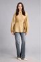 H8843Axkh473 Khaki 100% Cotton Relax Fit Seersucker Textured Long Balloon Sleeve Shirttunic - 2