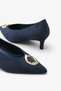Raven Women's Heeled Shoes - Navy Blue Suede - 5