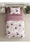 Single Size Double-Sided 120X200 Elastic Sheet Bedding Set, 3 Pieces with Zipper - 4
