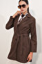 Women's Belted Short Trench Coat 5990 - A.Brown - 4