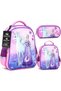 Kids School Backpack Set 3 Piece for Girls, Lightweight School Bag with Lunch Bag and Pencil Case, Water Resistant Bookbag for Primary School