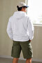 Men's Waterproof White Raincoat & Windbreaker with Zippered Pockets - 6