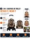 Kids Trolley Backpack Set 3 Piece, School Bag with Lunch Bag, Pencil Case & 3 wheel Detachable Trolley, 3D Design Rolling Backpack for Boys & Girls - 5